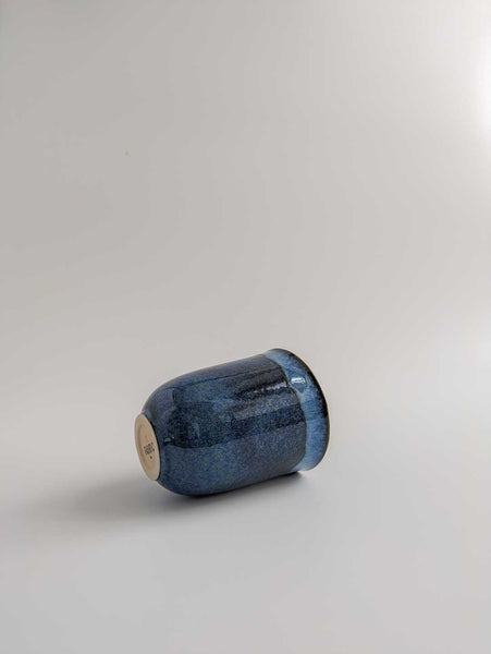 Keramikbecher medium - indigoblau