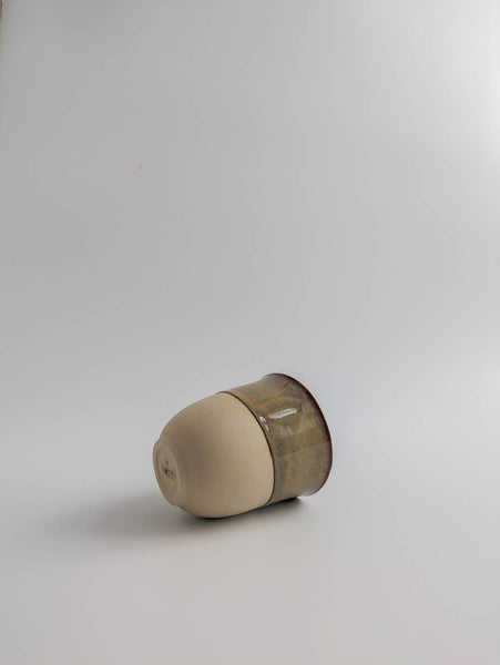 Keramikbecher small  - goldbraun matt