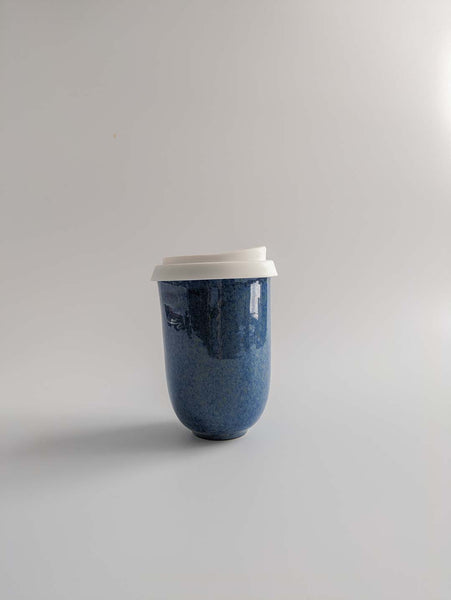 Keramikbecher large - indigoblau